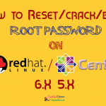 How to Reset/crack/break root or user password on CentOS/RHEL 6.X 5.X