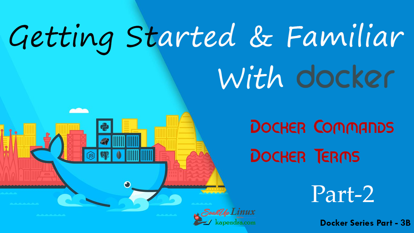 Getting Familiar With Docker Commands Docker Terms: Docker - Part 3 B