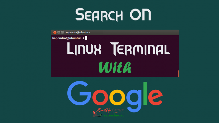 How To Search On Linux Terminal From Google : Googler