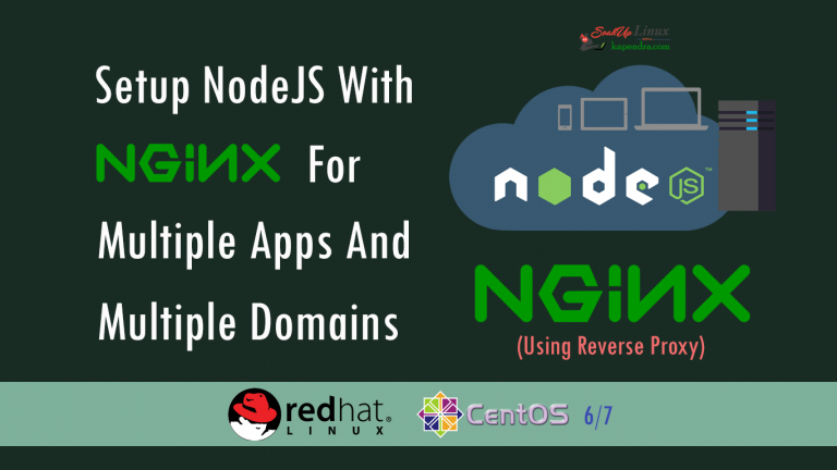 Setup NodeJS With Nginx For Multiple App And Multiple Domain - CentOS/RHEL 6/7